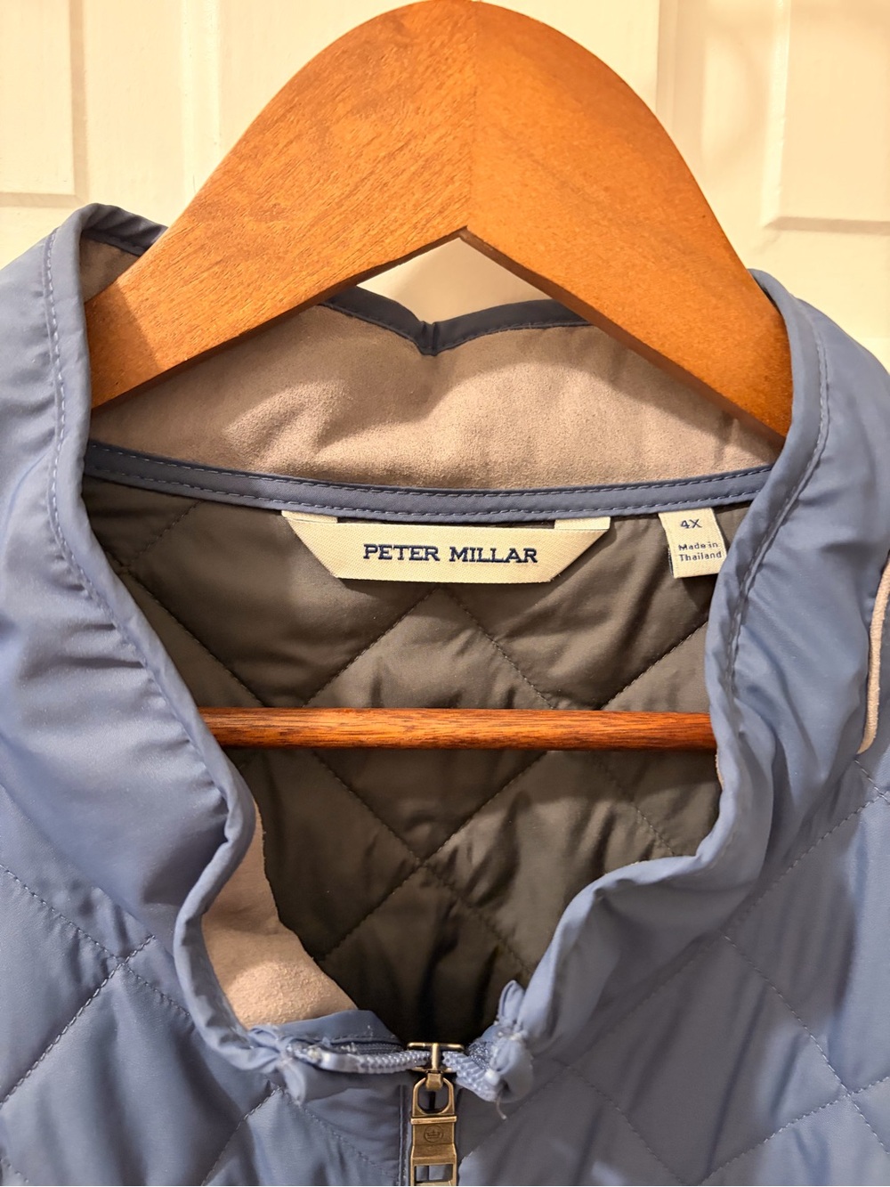 Peter Millar Light Blue Quilted Shirt Jacket
